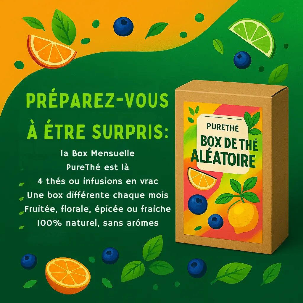 Box 4 thés aléatoires 4 thés mystères chaque mois