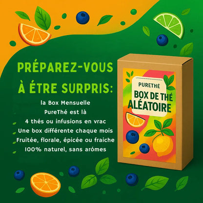 Box 4 thés aléatoires 4 thés mystères chaque mois